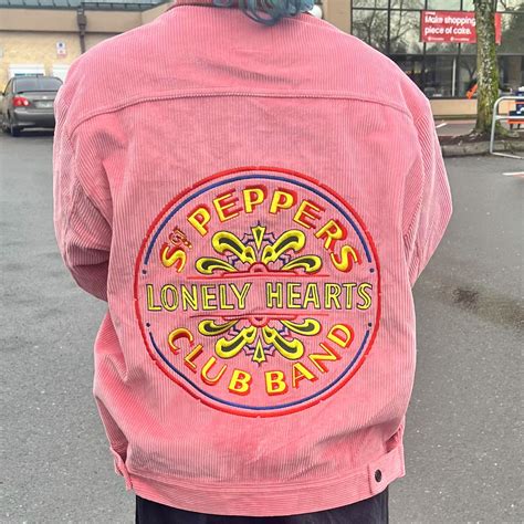 sgt pepper jacket replica|sgt pepper pink corduroy jacket.